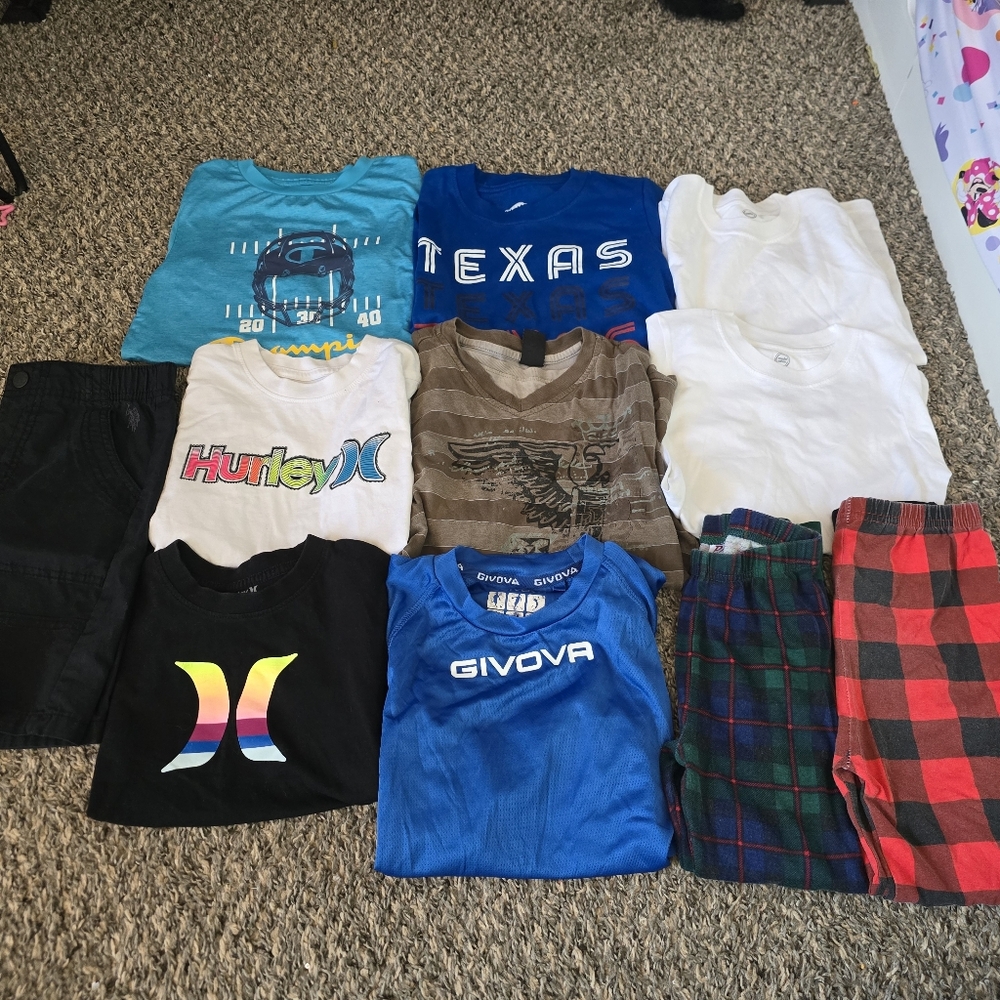 Boys Hurley Polo Texas Champion First Wave Clothes Bundle 5-8y